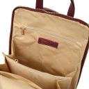 TL Bag Kleiner Damenrucksack aus Leder Bordeaux TL142092