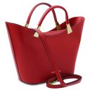 TL Bag Handtasche aus Leder Lipstick Rot TL142287