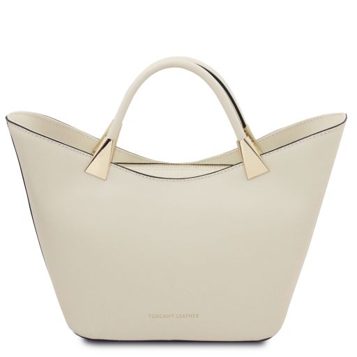 TL Bag Borsa a Mano in Pelle Beige TL142287