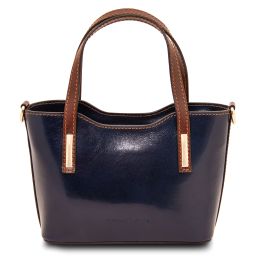 Amelia Bolso en Piel Azul oscuro TL142406