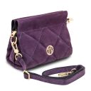 Eloise Suede Leather Shoulder bag Purple TL142400