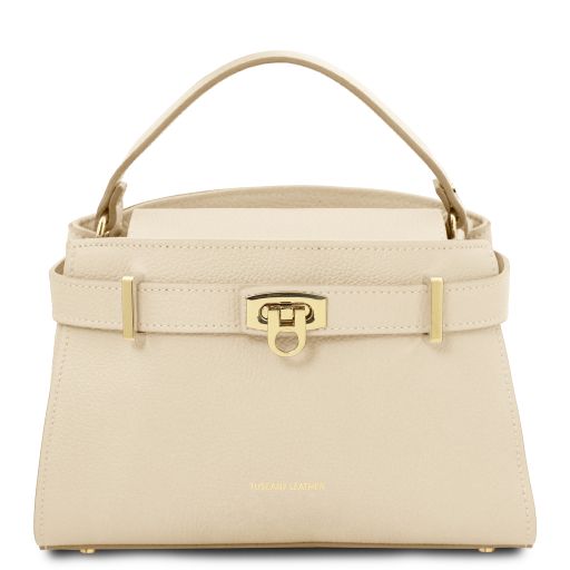 Maisy Borsa a Mano in Pelle Beige TL142394