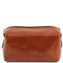 Smarty Reise - Kulturtasche aus Leder - Klein Honig TL141220