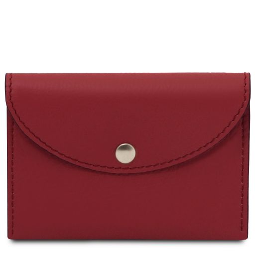 Leather Business Card / Credit Card Holder Red TL142417