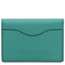 Leather Business Card / Credit Card Holder Turquoise TL142417