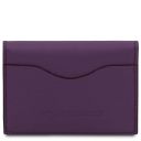 Leather Business Card / Credit Card Holder Purple TL142417