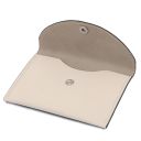 Leather Business Card / Credit Card Holder Beige TL142417