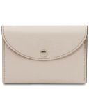 Leather Business Card / Credit Card Holder Beige TL142417