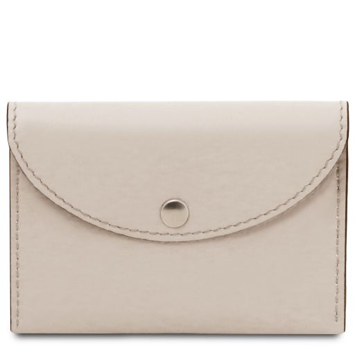 Porta Biglietti da Visita / Carte di Credito in Pelle Beige TL142417