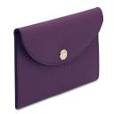 Leather Business Card / Credit Card Holder Purple TL142418