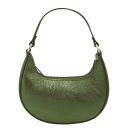 Pixie Sac à Main en Cuir Metallic et Bandoulière à Chaîne Vert Forêt TL142413