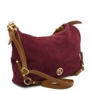 Sierra Suede Leather Shoulder bag Bordeaux TL142419