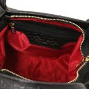 Nora Soft Woven Leather Handbag Black TL142412