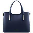 Olimpia Leather Tote Dark Blue TL141412