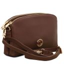 Lily Soft Leather Shoulder bag Coffee TL142375