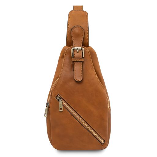 Kevin Leather Crossover bag Natural TL142423