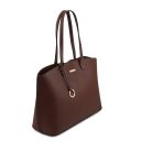 TL Bag Borsa Shopping in Pelle Caffè TL141828