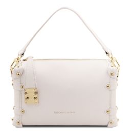 Praline Bauletto in Pelle Morbida Bianco TL142422