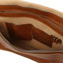 TL Messenger Two Compartments Leather Shoulder bag - Large Size Natural TL142430