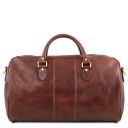 Lisbona Borsone da Viaggio in Pelle - Misura Grande Marrone TL40121