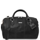 Lisbona Sac de Voyage en Cuir - Petit Modèle Noir TL142441