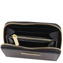 Panarea Borsa Secchiello in Pelle ed Esclusivo Portafogli in Pelle zip Around Nero TL142443