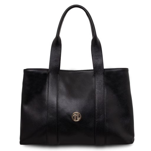 Callie Sac Bandoulière en Cuir Souple Noir TL142415