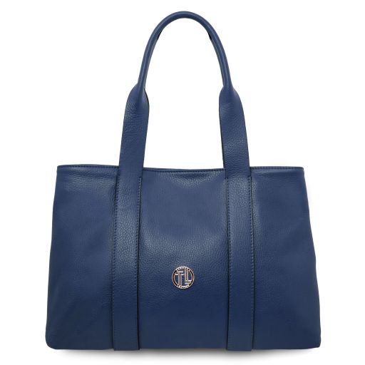 Callie Soft Leather Shoulder bag Темно-синий TL142415