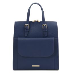 TL Bag Sac à dos Pour Femme en Cuir Bleu foncé TL142211