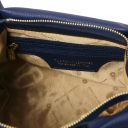 Nora Soft Leather Handbag Dark Blue TL142372