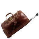 Bora Bora Trolley Leather bag - Small Size Brown TL3065