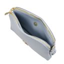 Lily Sac Bandoulière en Cuir Souple Bleu céleste TL142375