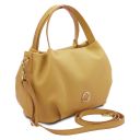 Nora Sac à Main en Cuir Souple Jaune pastel TL142372