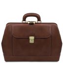 Leonardo Elegante Bolso de Doctor en Piel Marrón TL142342