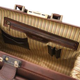 Leonardo Exklusive Arzttasche aus Leder Braun TL142342
