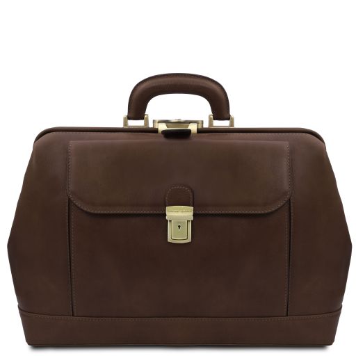 Leonardo Esclusiva Borsa Medico in Pelle Testa di Moro TL142342