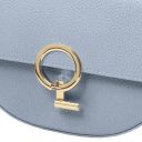 Astrea Schultertasche aus Leder Himmelblau TL142284
