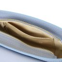 Astrea Schultertasche aus Leder Himmelblau TL142284