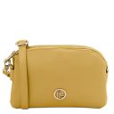 Lily Sac Bandoulière en Cuir Souple Jaune pastel TL142375