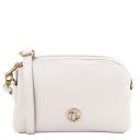 Lily Umhängetasche aus Weichem Leder Weiß TL142375