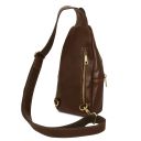 Kevin Sac Bandoulière en Cuir Marron foncé TL142423