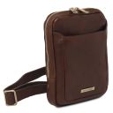 Mark Bolsillo Unisex en Piel Marrón oscuro TL142428