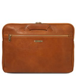 Caserta Document Leather Briefcase Natural TL142449