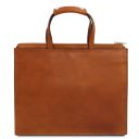 Palermo Serviette en Cuir Avec 3 Compartiments Naturel TL142452