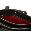 Palermo Serviette en Cuir Avec 3 Compartiments Noir TL142452
