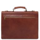 Cremona Aktentasche aus Leder 3 Fächer Braun TL142448