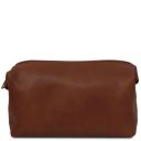 Smarty Leather Toiletry bag - Large Size Brown TL141219