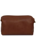 Smarty Beauty Case in Pelle - Misura Grande Marrone TL141219