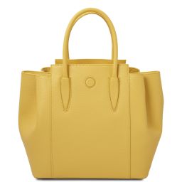 Tulipan Ledertasche Pastell Gelb TL141727