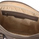 Prato Borsa Porta Computer da Donna in Pelle Saffiano Talpa scuro TL142453